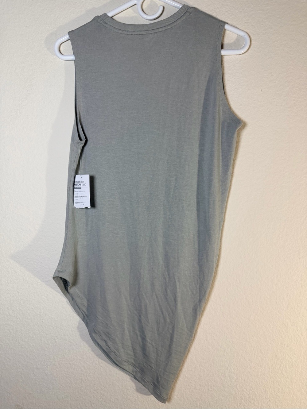 Athleta Cloudlight Restore Tank Fog Gray Modal Tunic Top Size S NWT - Picture 10 of 12